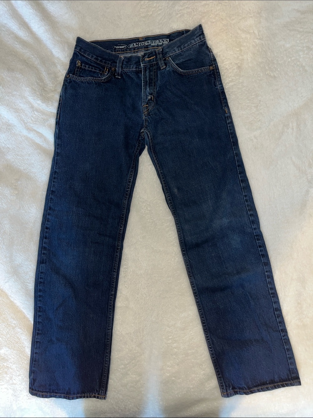 Men's Straight-Leg Jeans in Dark Indigo by Old Navy 28x30